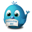 Twitter Follow Me Icon 64x64 png